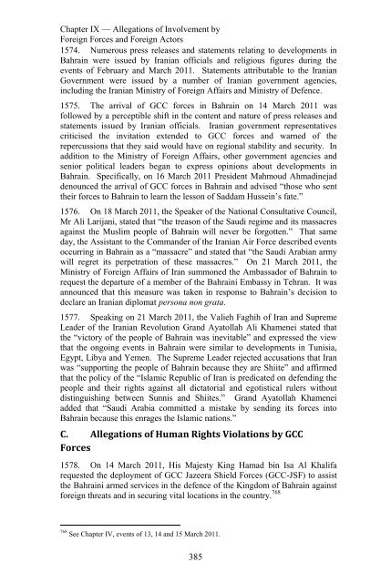 Report of the Bahrain Independent Commission of Inquiry