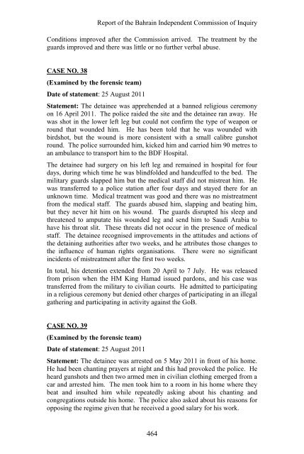 Report of the Bahrain Independent Commission of Inquiry