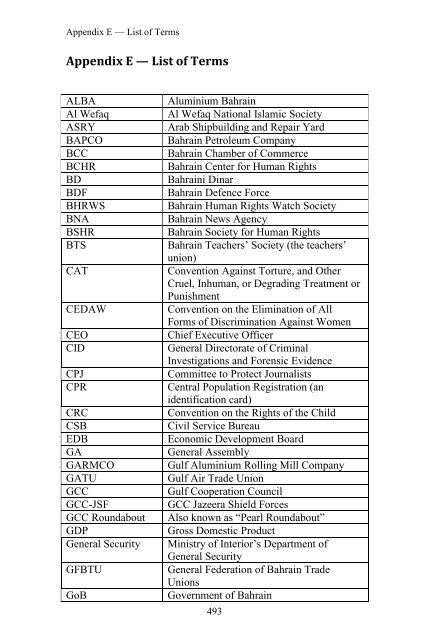 Report of the Bahrain Independent Commission of Inquiry