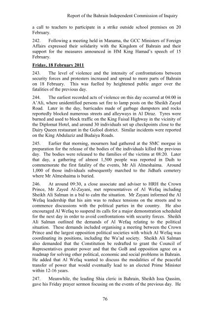 Report of the Bahrain Independent Commission of Inquiry