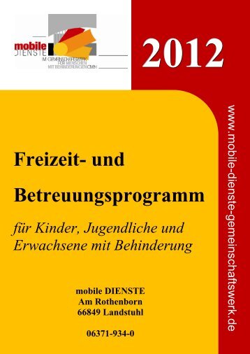 Freizeit- und Betreuungsprogramm - Reha-Westpfalz