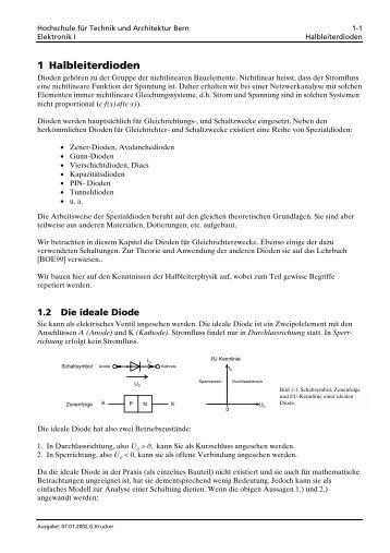 EL Skript Kapitel 1: Halbleiterdioden