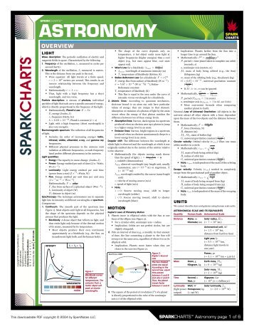 Astronomy SparkChart - SparkNotes