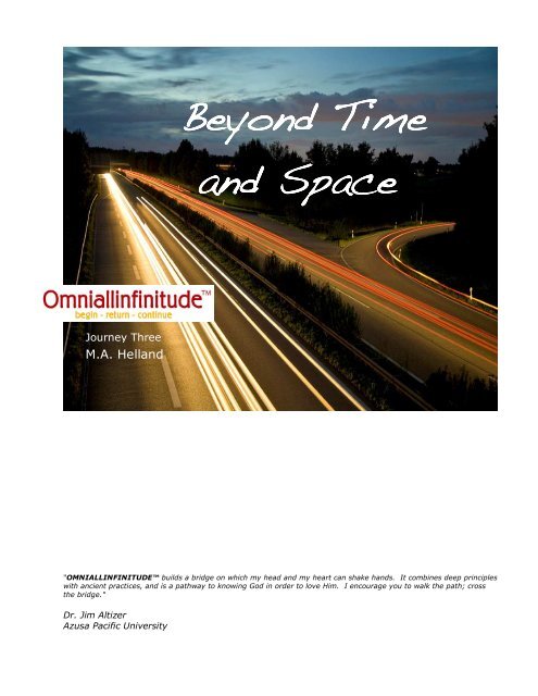 Journey Three - Beyond Time and Space - Omniallinfinitude