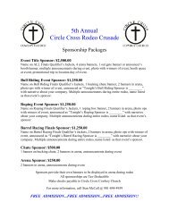 5th Annual Circle Cross Rodeo Crusade