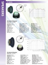 speakers tweeter - horn - midrange - ITC