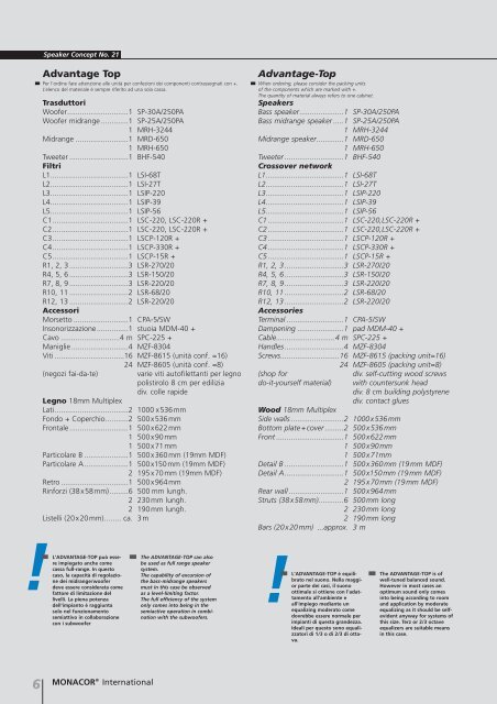 Costruire casse acustiche