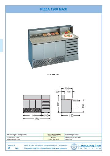 PIZZA 1200 MAXI - F. Zaugg AG, Thun