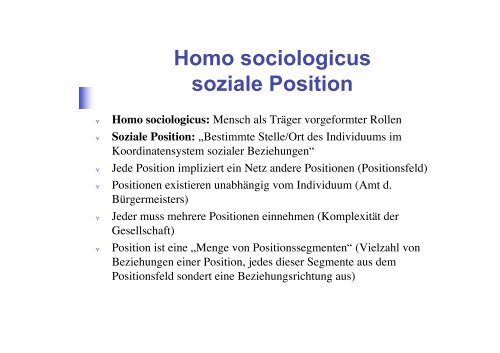 Homo sociologicus soziale Position - marinahennig.de