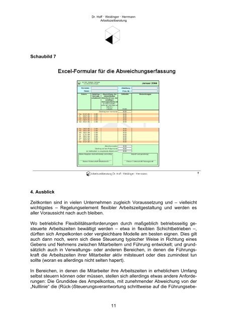 Zeitkonten: Gestaltungsempfehlungen und Entwicklungstrends