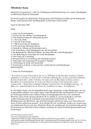 Öffentlicher Raum - Katholischen Seelsorge