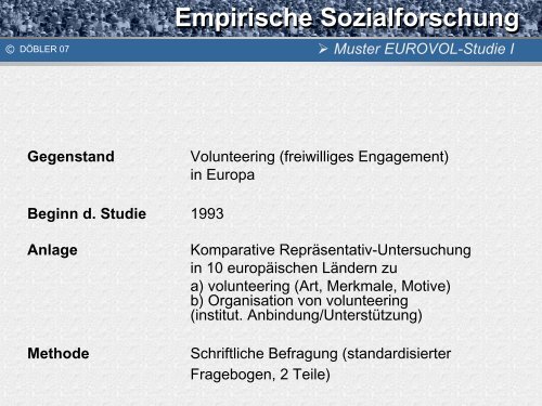 Empirische Sozialforschung als problemlösendes Handeln - Prof. Dr ...