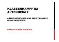 Nikolaus Dimmel Präsentation: “Arbeitskampf im ... - Die Alternative