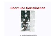 Sport und Sozialisation