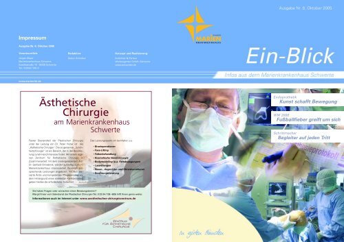 Ästhetische Chirurgie - Marienkrankenhaus Schwerte