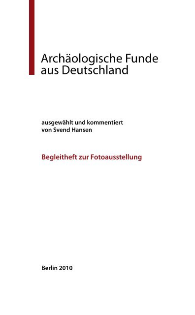 Archäologische Funde aus Deutschland - Deutsches ...