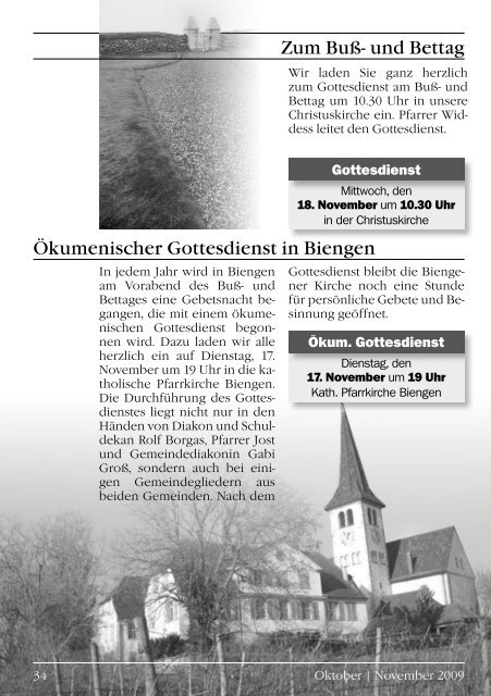 November 2009 - Evangelische Kirchengemeinde Bad Krozingen