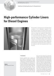 High-performance Cylinder Liners for Diesel Engines - Federal-Mogul