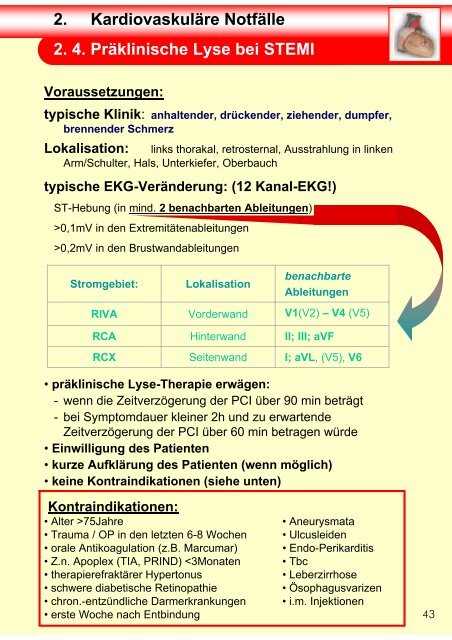 NOTFALLMEDIKAMENTE und Checklisten - Martha-Maria