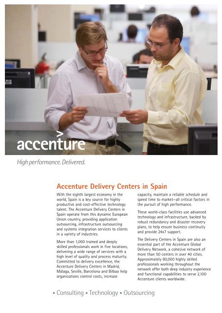 Accenture Delivery Centers in Spain