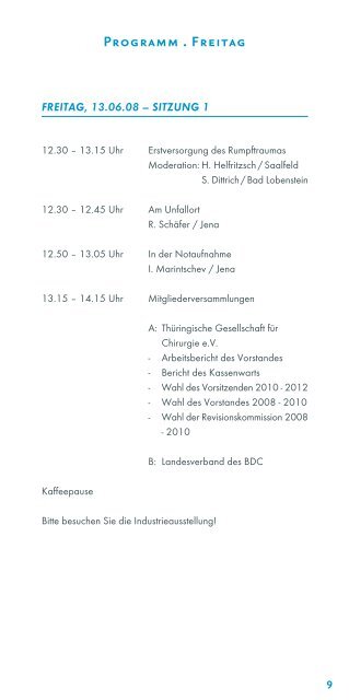 Jahreskongress - Universitätsklinikum Jena - Friedrich-Schiller ...