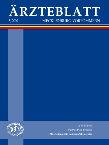 Ärzteblatt Mai 2010 - Ärztekammer Mecklenburg-Vorpommern