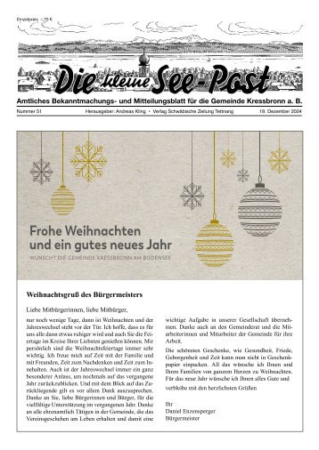 30.01.2025 Die kleine See-Post