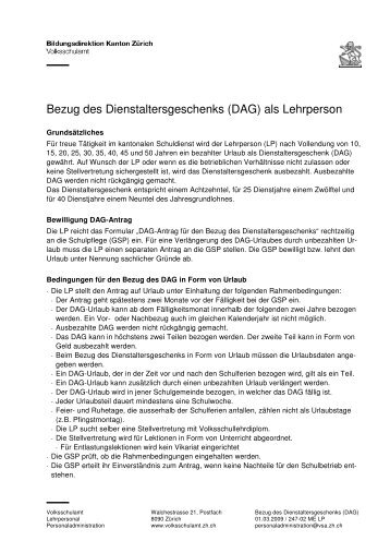 (DAG) Lehrperson - Volksschulamt