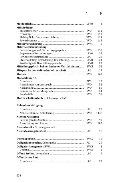 Gesetzessammlung für Lehrpersonen (graue Broschüre)