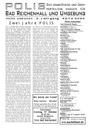 Zwei Jahre POLIS - Nachtblatt