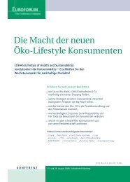 Die Macht der neuen Öko-Lifestyle Konsumenten - Trends & Wege