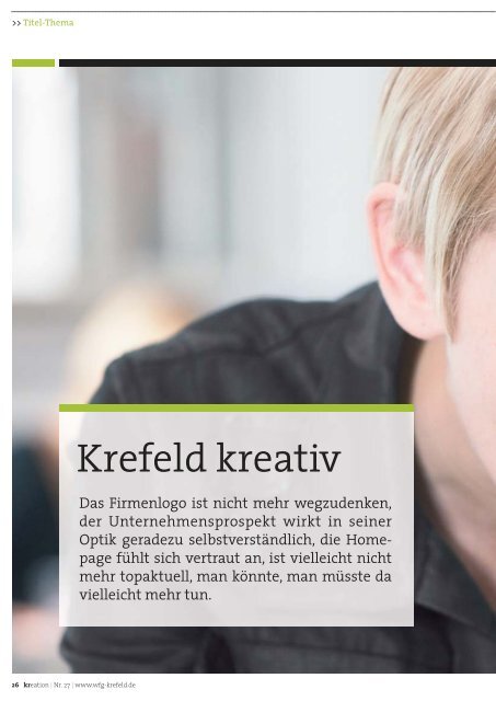 Magazin der Wirtschaftsförderung Krefeld PDF