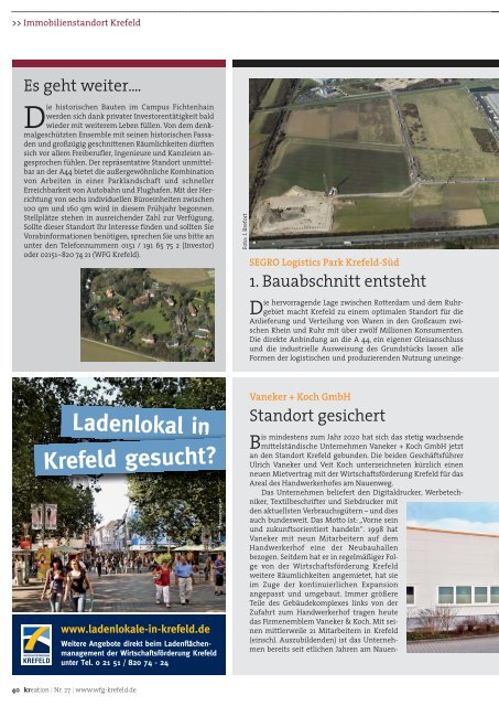 Magazin der Wirtschaftsförderung Krefeld PDF