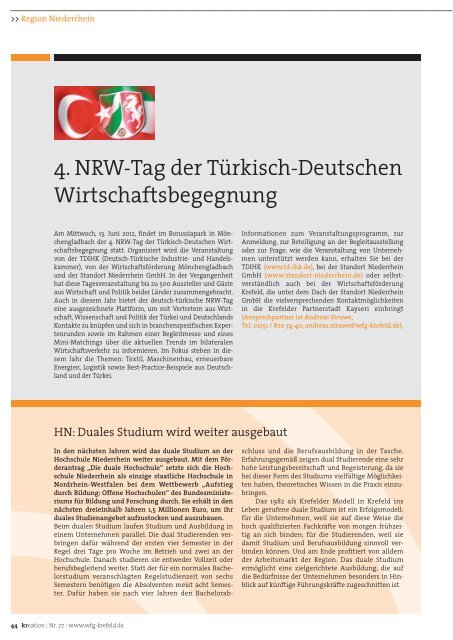 Magazin der Wirtschaftsförderung Krefeld PDF