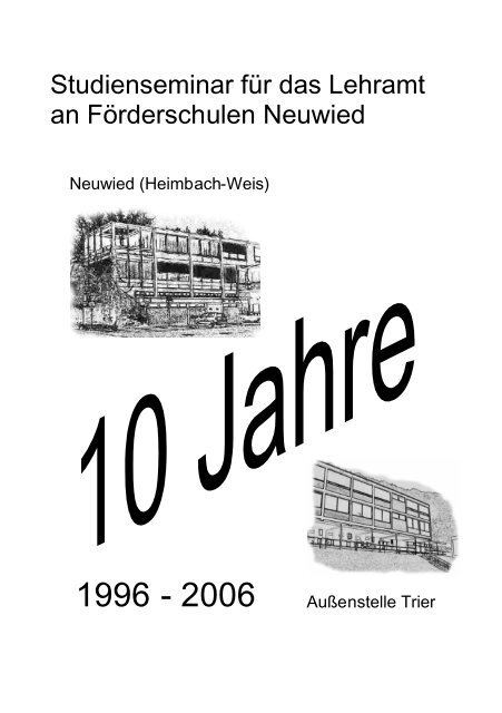 Festschrift: 10 Jahre Studienseminar - Studienseminare Rheinland ...