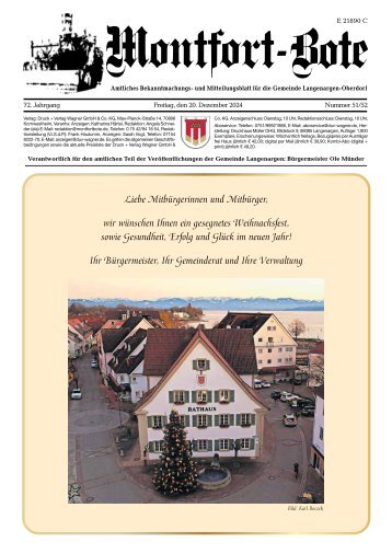31.01.2025 Montfort-Bote