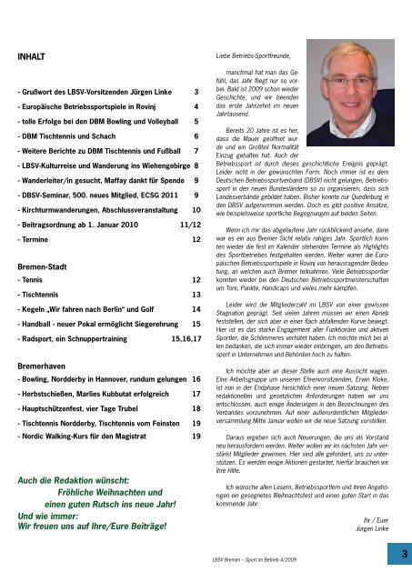 Ausgabe 2009-4 - LBSV Bremen