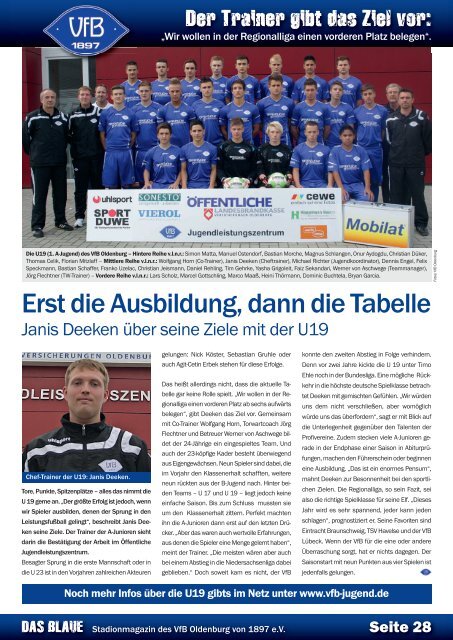 Das Blaue - Saison 2012/2013 #3 - VfB Oldenburg