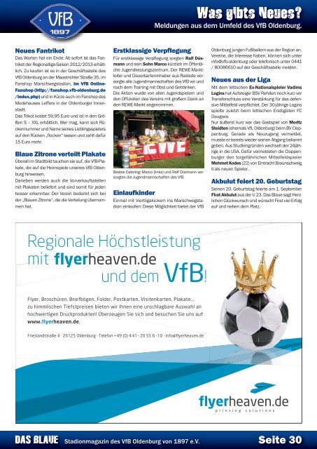 Das Blaue - Saison 2012/2013 #3 - VfB Oldenburg