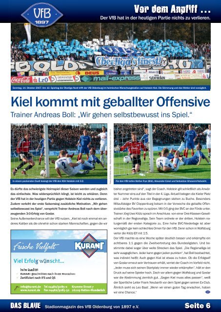 Das Blaue - Saison 2012/2013 #3 - VfB Oldenburg