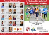 1. Friedewalder Volkslauf mit Walking und Nordic Walking Urkunden ...