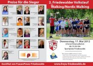 2. Friedewalder Volkslauf mit Walking und Nordic Walking Urkunden ...