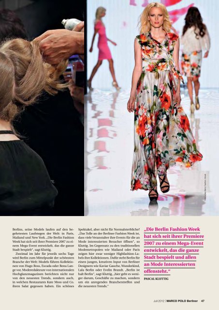 FASHION WEEK IN BERLIN - Berliner Zeitung