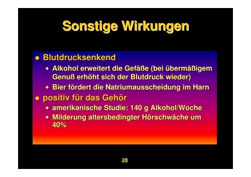 Kann Bier auch gesund sein ??