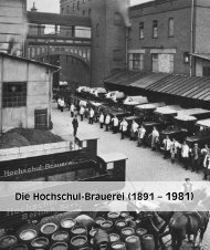Die Hochschul-Brauerei (1891 – 1981)