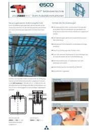 ferro-wic - esco | Metallbausysteme - esco Metallbausysteme GmbH