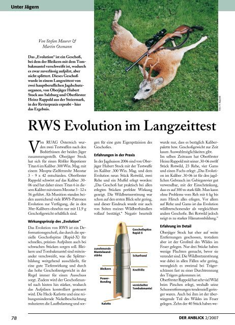 RWS Evolution im Langzeittest - Rössler