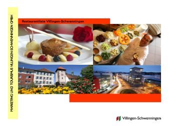Restaurantliste VL 2011 - Villingen-Schwenningen