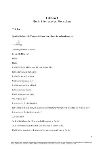 Schritte 3 kennenlernen