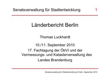 Länderbericht Berlin - Landesvermessung und Geobasisinformation ...